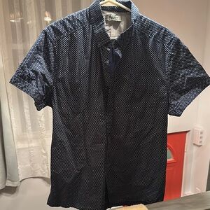 Nautica Men's Navy Blue Short Sleeve Shirt